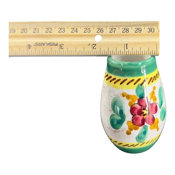 Italian Art Pottery Bud Vase Hand Made Ceramic Vase Signed A Stefano M Carujo - Picture 7 of 10